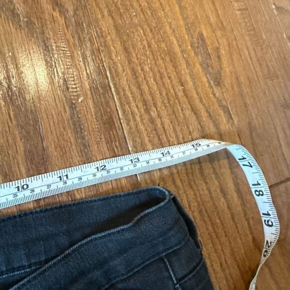 Uniqlo jeans black grey wash high rise skinny jeans 26 - Picture 7 of 10